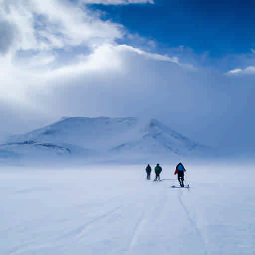 Skiing in Arctic