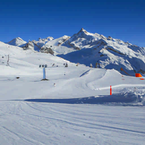 Skiing in Cervinia, Italy