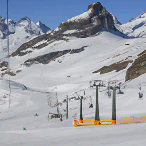 Skiing in Monte Rosa, Italy