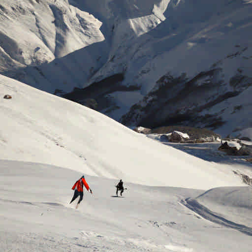 Skiing in Piedmont, Italy