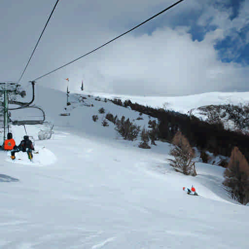 Skiing in Sestriere, Italy