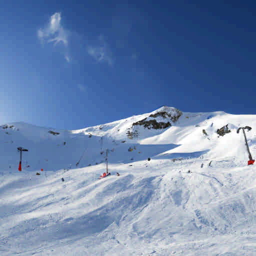 Skiing in Val Senales, Italy