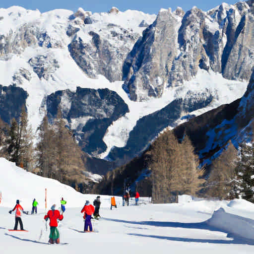 Skiing in Veneto, Italy