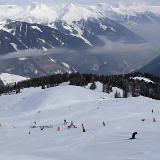 Skiing in Gudauri, Switzerland